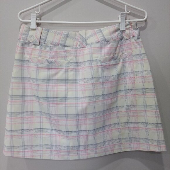 Nike Golf Dri Fit Skort White With Soft Pink Color Paind Size 6 - Picture 3 of 7